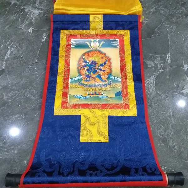 Tranh Thangka Ngài Kim Camg Phổ Ba_35x20cm